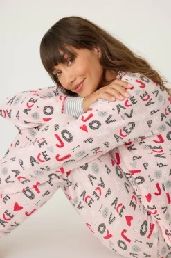Ski Jammie PJ Set: Blush