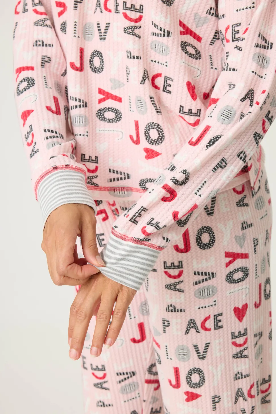Ski Jammie PJ Set: Blush