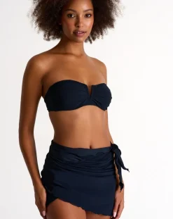 Tie Side Wrap Swim Skirt